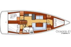 Beneteau Oceanis 41,  2 / 3 кают(ы)