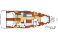 Beneteau Oceanis 45,  2 / 3 / 4 кают(ы)