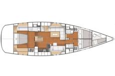 Hanse 545,  3 / 4 кают(ы)