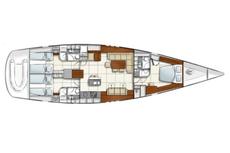 Hanse 630e,  3 кают(ы)