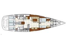 Hanse 630e,  3 кают(ы)