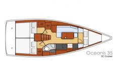 Beneteau Oceanis 35,  2 / 3 кают(ы)