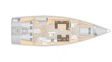 Hanse 588,  3 / 4 кают(ы), 2019 г. выпуска 