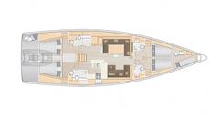 Hanse 588,  3 / 4 кают(ы), 2019 г. выпуска 