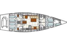 Hanse 540,  5 кают(ы)